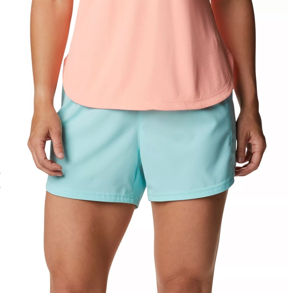 Columbia Women’s PFG Tamiami Pull-On Shorts Medium Gulf Stream Blue NWT - Picture 1 of 7